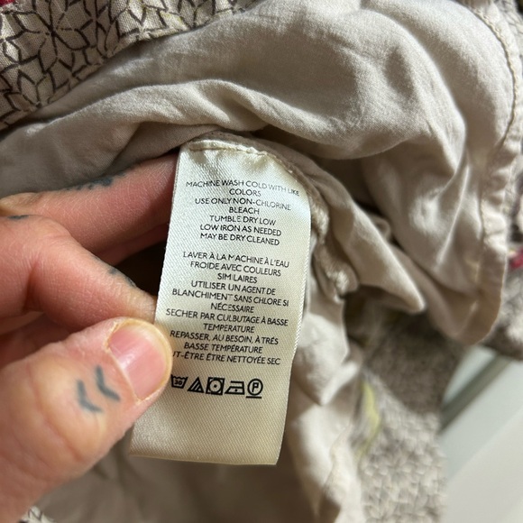 Free People Floral Long Sleeve Dress - Red and Green - Picture 10 of 16